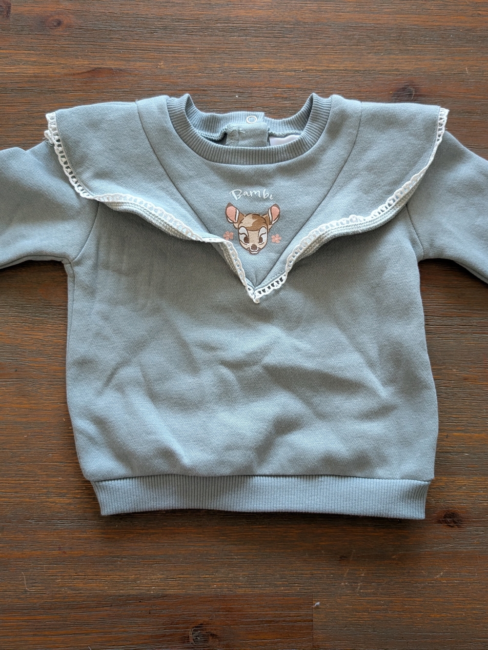 Disney Bambi Ruffle Sweatshirt in Light Blue